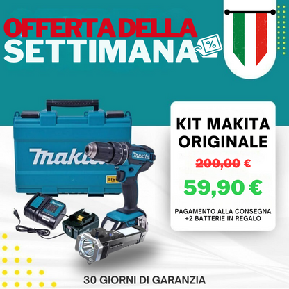 Trapano Avvitatore 48V Professionale - Kit Completo con 2 Batterie + 45 Accessori | Prestazioni Elevate e Qualità Garantita